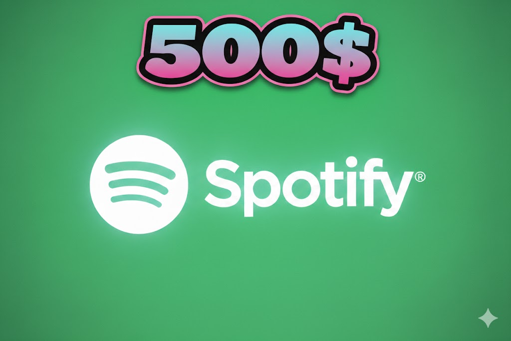 SPOTIFY 500$ GIFT CARD GLOBAL VERSION 